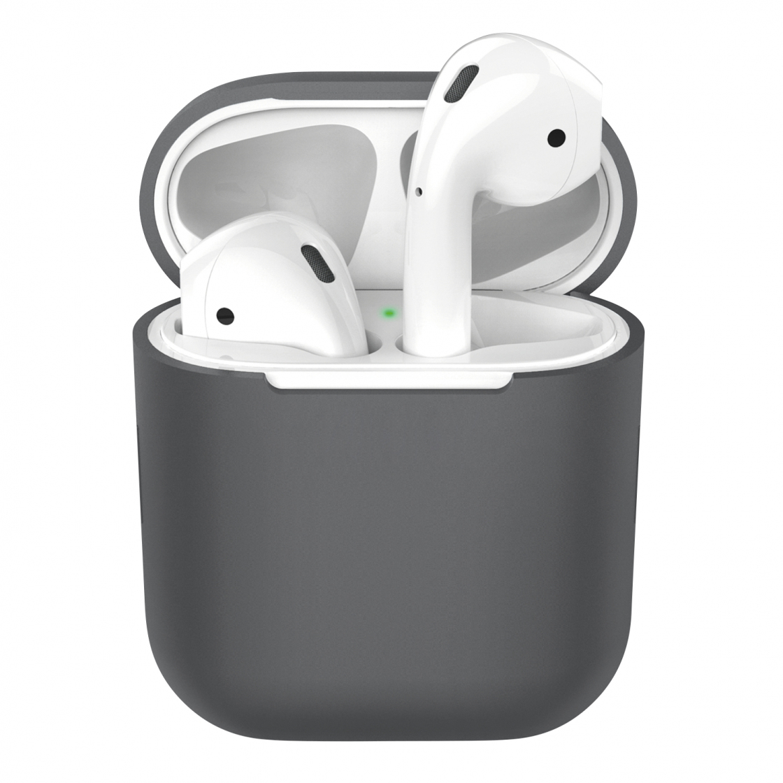 Чохол для Airpods Silicon Case Carbone Grey